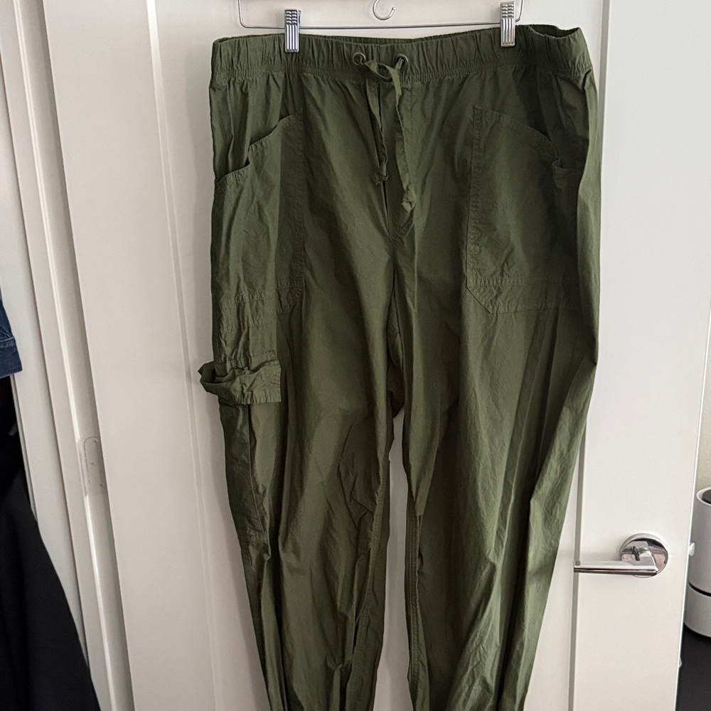 aerie Olive Green Boot-Cut Cargo Pants